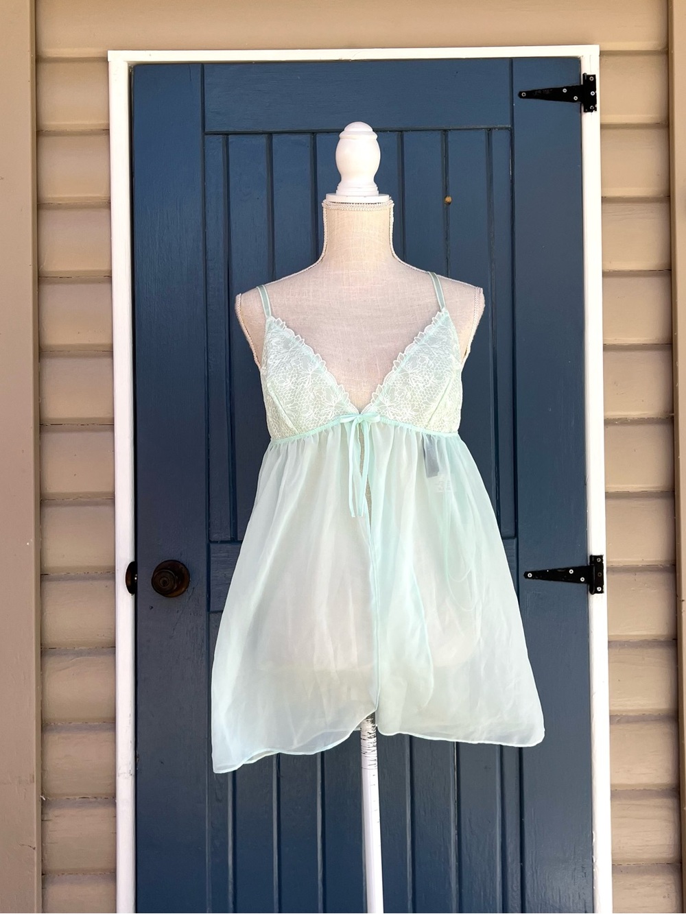 I.N.C. International Concepts Chiffon Babydoll set Chemise with thong Size XL